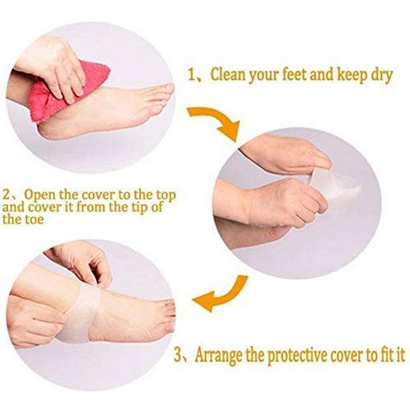 Heel Anti-Cracking Socks Silicone Protector Moisturizer Socks For Men & Women Foot Care Pain Relief & Heel Crack