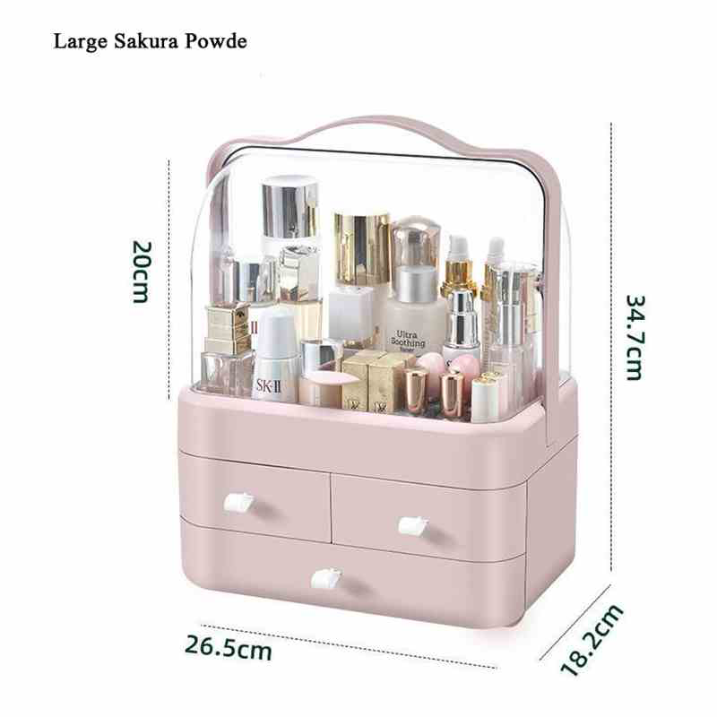 Makeup Sponge Holder Cosmetic Bag Storage Box Large Dustproof Home Drawer