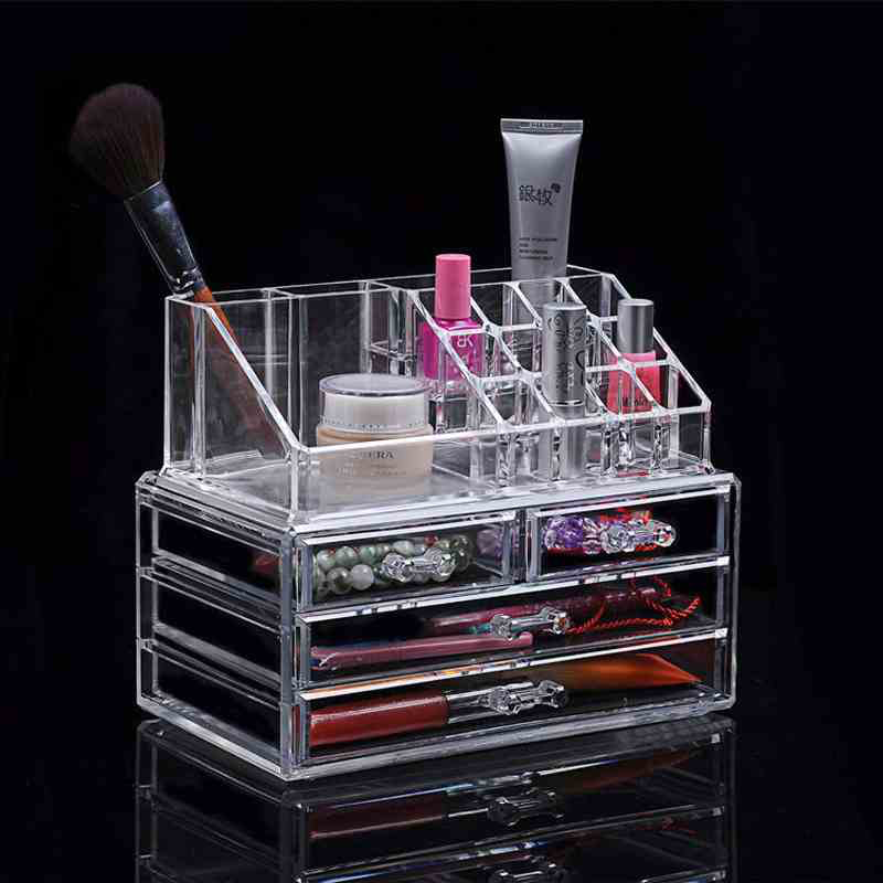 Acrylic Transparent Makeup Organizer Storage Box