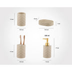 Limon 6 Pcs Acrylic Bath Set