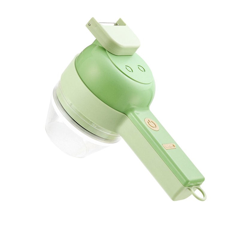 4 In 1 Handheld Electric Rechargeable Vegetable Cutter Dicer
