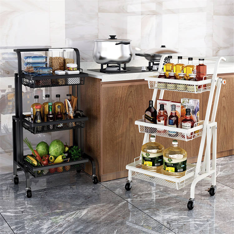 3-Tier Kitchen Fruits And Vegetables Folding Storage Rack – Smart Bazaar