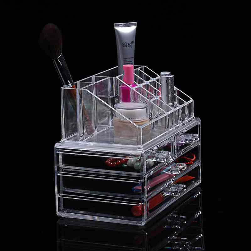 Acrylic Transparent Makeup Organizer Storage Box
