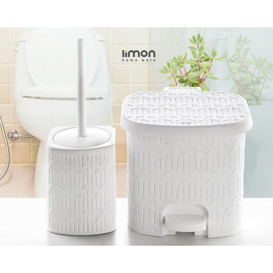 Limon Dustbin & Brush Set