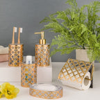 Limon 5 Pcs Bath Accessory Antique