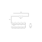 Vanity Mirror Light with 10 Lights for Makeup Dressing Table