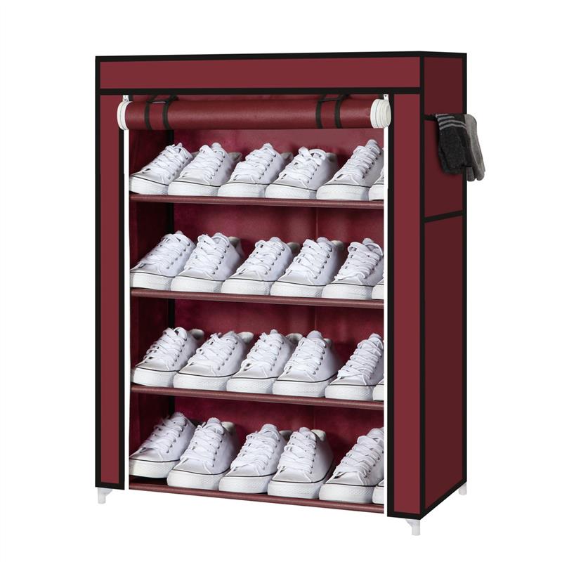 5 Layer Storage Shoe Rack with Wardrobe Cover – Smart Bazaar